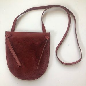 MADEWELL Red Faux Fur Bag